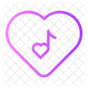 Music Lover Love And Romance Music Note Icon