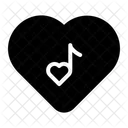 Music Lover Love And Romance Music Note Icon