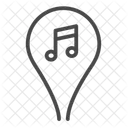 Music Map Pin Icon