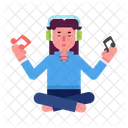 Music Meditation Sound Therapy Relaxing Music Icon