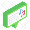Media Message Music Message Music Conversation Icon