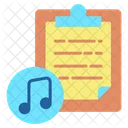 Inote Pad Music Note Music Script Icon