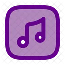 Music Note Square Icon