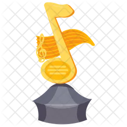 Music Note Trophy  Icon
