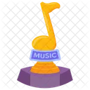 Music Note Trophy Music Award Music Trophy Icon