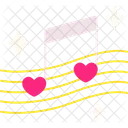 Music Notes Heart  Icône