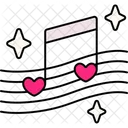 Music Notes Heart  Icon