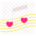 Music Notes Heart  Icon