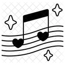 Music Notes Heart Love Valentine Icon