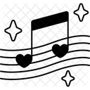 Music Notes Heart Love Valentine Icon