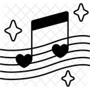 Music Notes Heart  Icon