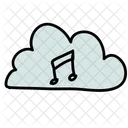 Music Cloud Note Icon