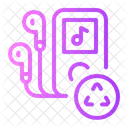 Music Player Mp Player Earphones Icon