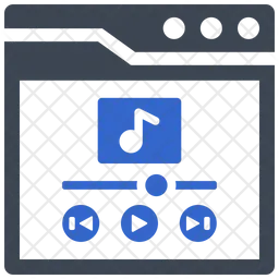Music player interface  Icon