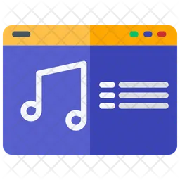 Music playlist Audio  Icon