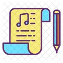 Imusic Note Pad Music Script Song Script Icon