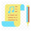 Imusic Note Pad Music Script Song Script Icon