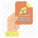 Ifile Music Script Paper Music File Icon