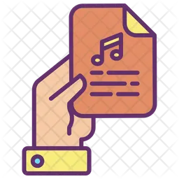 Music Script Paper  Icon