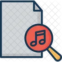 Music Search Music File Magnifier Icon