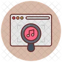 Music Search Music Hunting Media Exploring Icon