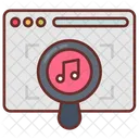 Music Search Music Hunting Media Exploring Icon