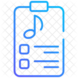 음악 시트  아이콘