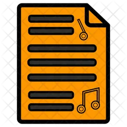 Music Sheet  Icon