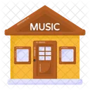 Music Shop Building Architecture Music Store Icon