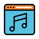 Webpage Online Music Icon