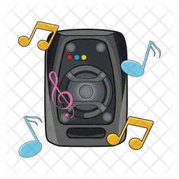 Music speaker  Icon