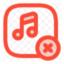 Music Square Remove Icon