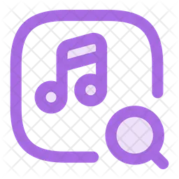 Music square search  Icon