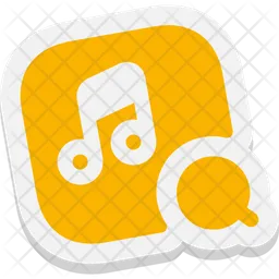 Music square search  Icon
