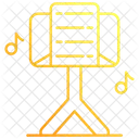 譜面台、音楽、スタンド アイコン