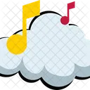 Music Cloud Social Media Icon