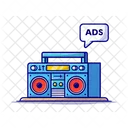 Music System Music Ads Speaker Box Icon