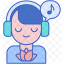 Music Therapy Listening Music Earbuds Icon