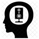 Music Thinking Man Icon