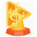 Music Notes Trophy Music Award Music Trophy Icon