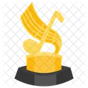 Music Note Trophy Music Award Music Trophy Icon