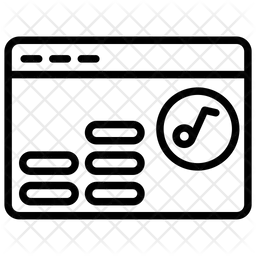 음악 웹사이트  아이콘