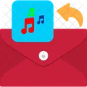 Musica Correio De Musica Audio De E Mail Ícone
