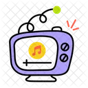 Entretenimento De TV Televisao Musica De TV Ícone