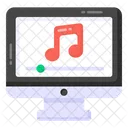 Musica En Linea Musica De Internet Musica De Audio Icono