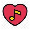 Favorito Musica Amor Icono