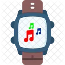 Musica Reloj Inteligente Aplicacion De Musica Icono