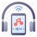 Musica Streaming Fone De Ouvido Icon