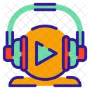 Musica Player Fones De Ouvido Icon