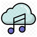 Medios Sonido Nube Icono